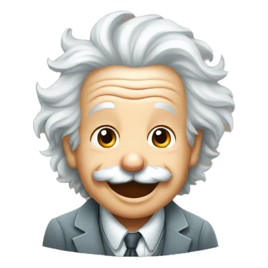 albert einstein happy Newborn sticker sticker
