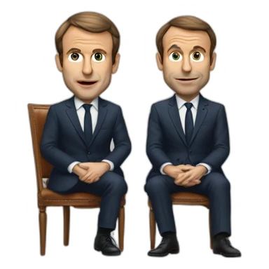 Emanuel Macron qui dit t’a guele sticker