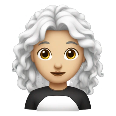 un mec métisse qui fait un câlin à une fille blanche cheveux noir sticker