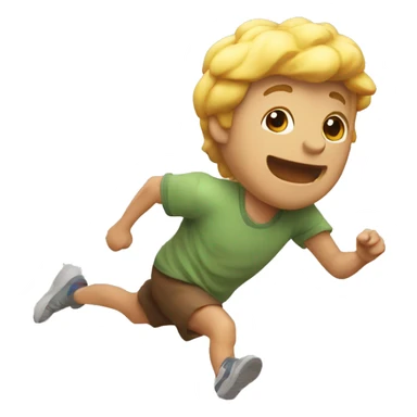 Emoji de un ladrón corriendo  sticker