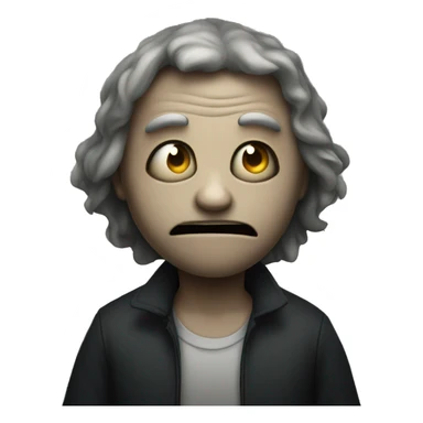 creepy weird in a dark room sticker