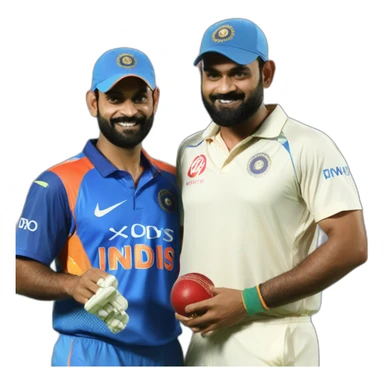 virat kholi & dhoni sticker