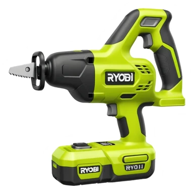 RYOBI ONE+ 18V Cordless Reciprocating saw battery emoji style sticker