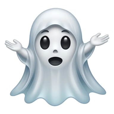 I need a spirit emoji like a ghost but very whispy and airy looking, not so emoji or fake looking make it more realistic  sticker