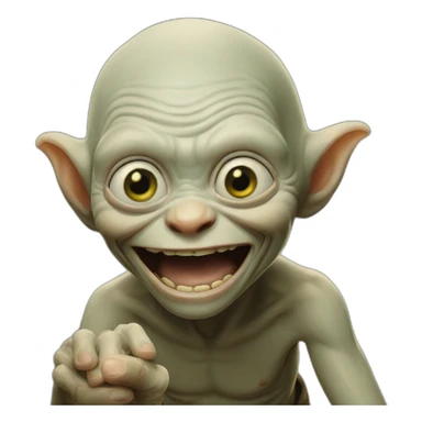 Gollum-smiling-at-the-ring sticker