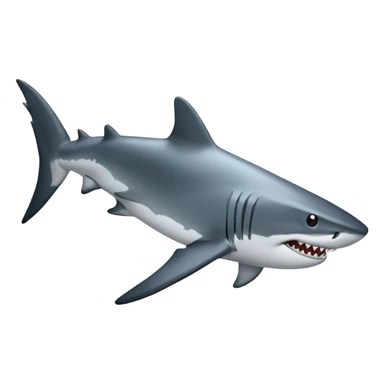 Shark with legs that has jordans sticker