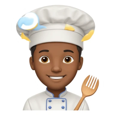 black man chef sticker