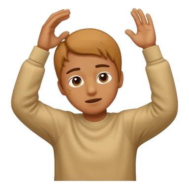 a person dabbing  sticker