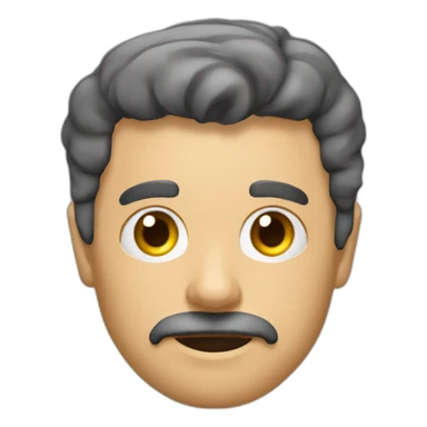 Hombre-enfadado-mediana-edad-vagabundo-calvo-cicatriz-en-cabeza sticker