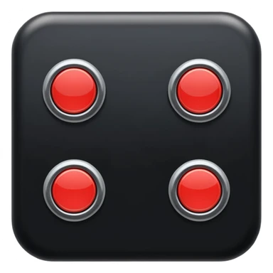 switch on button in black sticker