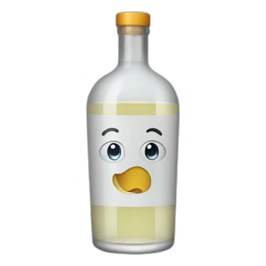 a bottle of vodka sticker