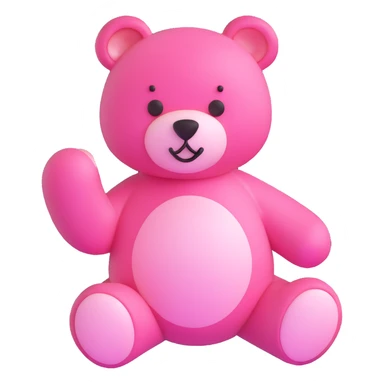 pink teddy bear sticker
