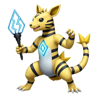 Ampharos-Electabuzz-Zeraora-Elekid-fusion sticker