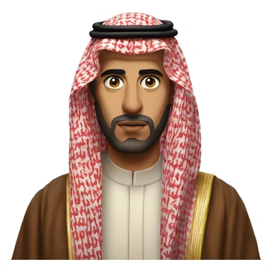 photorealistic  Faisal King of Saudi Arabia serious sticker