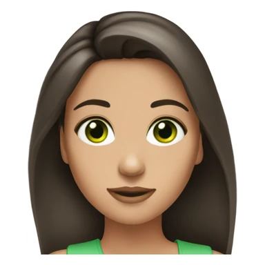 Brunette Model Green eyes Profile Picture  sticker