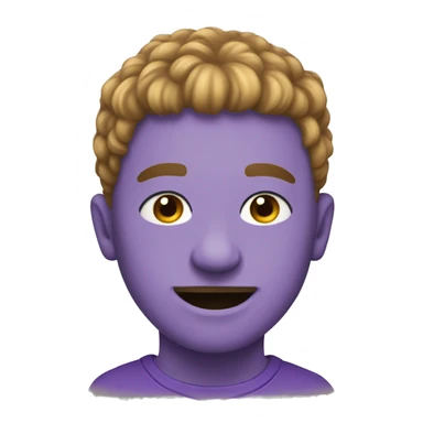 berenjena con pelo sticker