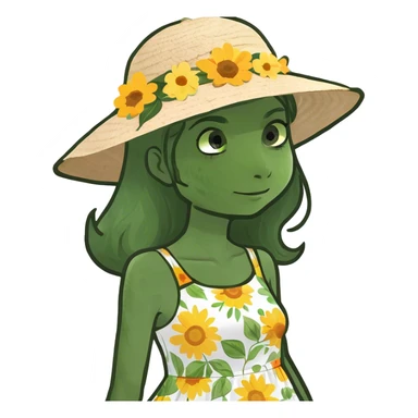 realistic portrait of a girl sticker