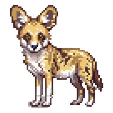 african wild dog sticker