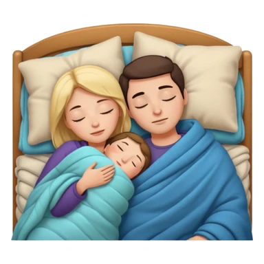 couple sleeping together  sticker