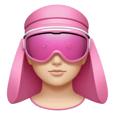 sporty pink shield visor sunglasses with extra thick bulky frame, athletic design, one-piece lens, heavy-duty look sticker
