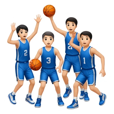 people playing sports add white and asian sticker