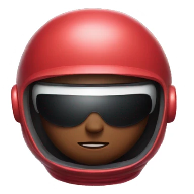 Among us imposter red bean video game character with visor and space suit sticker