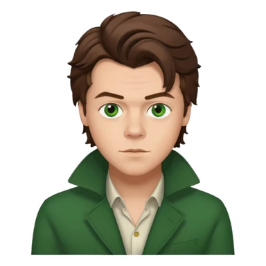 Harry Styles with green eyes sticker