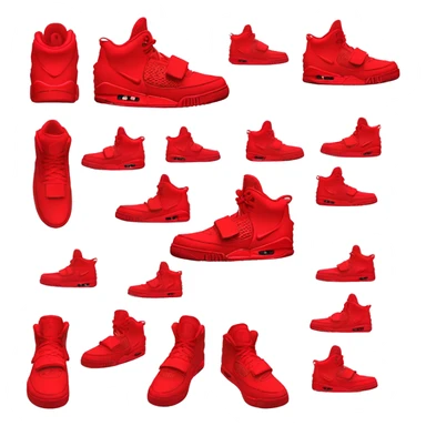 nike air yeezy red october sticker