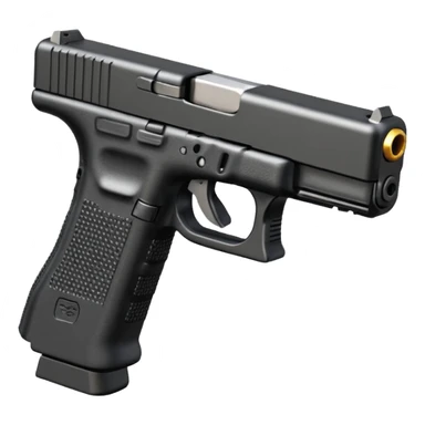 Glock 17 with an extended magazine (big magazine) sticker