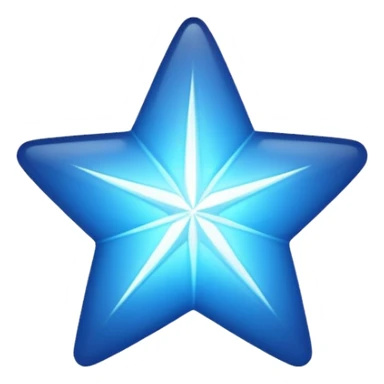 Blue star sticker