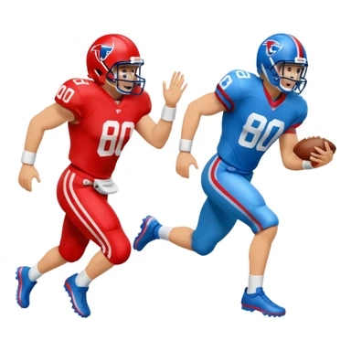 touchdown blue (#00A3E0) and red (#F9423A) sticker