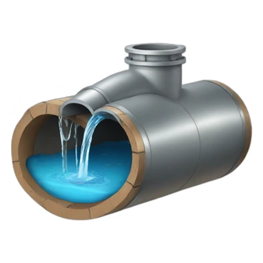 Pipes water leak sticker