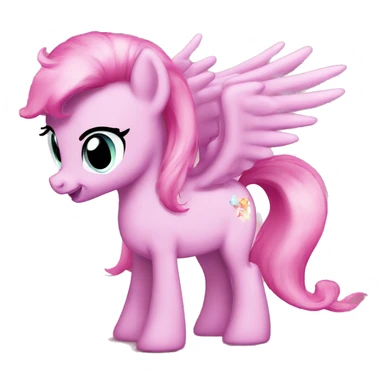 full size pink my little pony  sticker