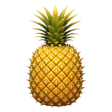 A pineapple flipped 180 degrees clockwise  sticker