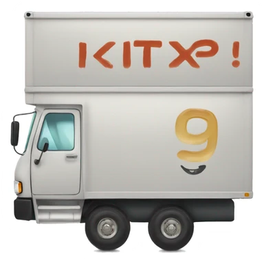 Boxtruck with letters "PGS” on the side sticker