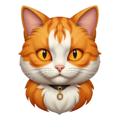 pirate cat with one closed eye with eye patch sticker