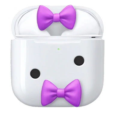 AirPod maxes with bows  sticker