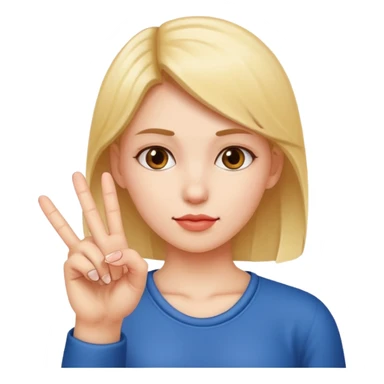 Nude girl showing his middle finge sticker