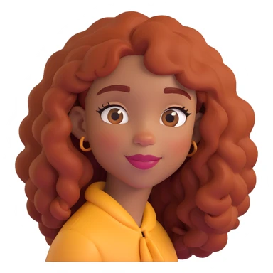 SZA as a 3D Disney/Pixar-style character, digital illustration, cartoon-style portrait, expressive and vibrant, detailed facial features, warm lighting, soft shading, friendly and lively expression sticker