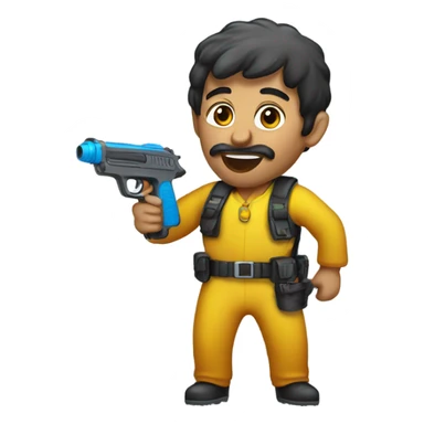 iranian with watergun sticker