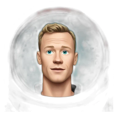 Fancy disco futuristic Jonathan Toews in spaceship bubble sticker