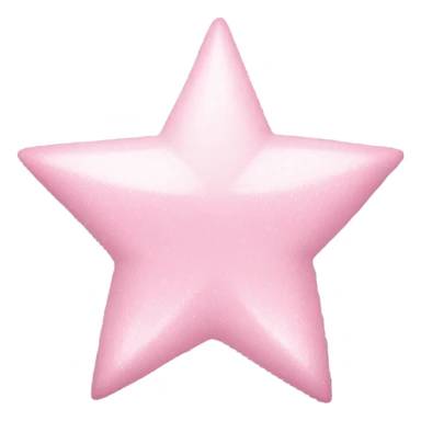 pale pink star sparkle sticker