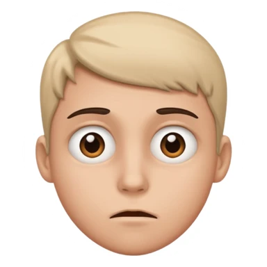 person looking grossed out and looking to the side with their eyes sticker