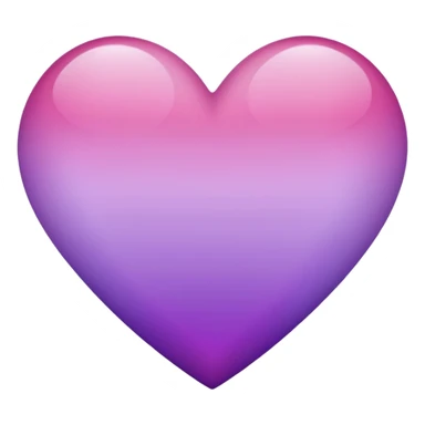 Pink and purple ombré heart sticker