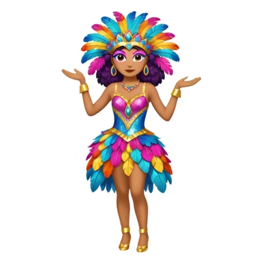 carnival costume,colorfull dress sticker