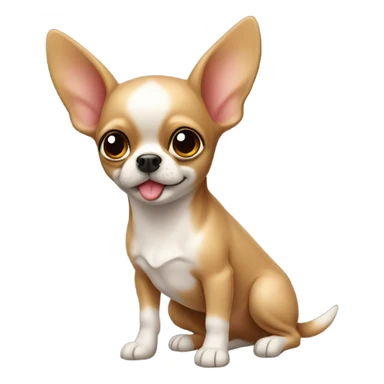 Chiwawa toy a pelo lungo che fa l’occhiolino sticker