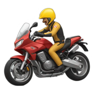 Motorrad accident sticker