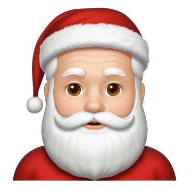 Santa in a skincare mask sticker