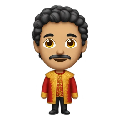 spanish man in spanish clothing sticker