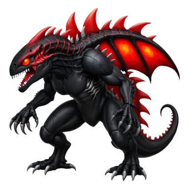 Venom-Groudon-Xenomorph-Darkrai-fusion, full body sticker